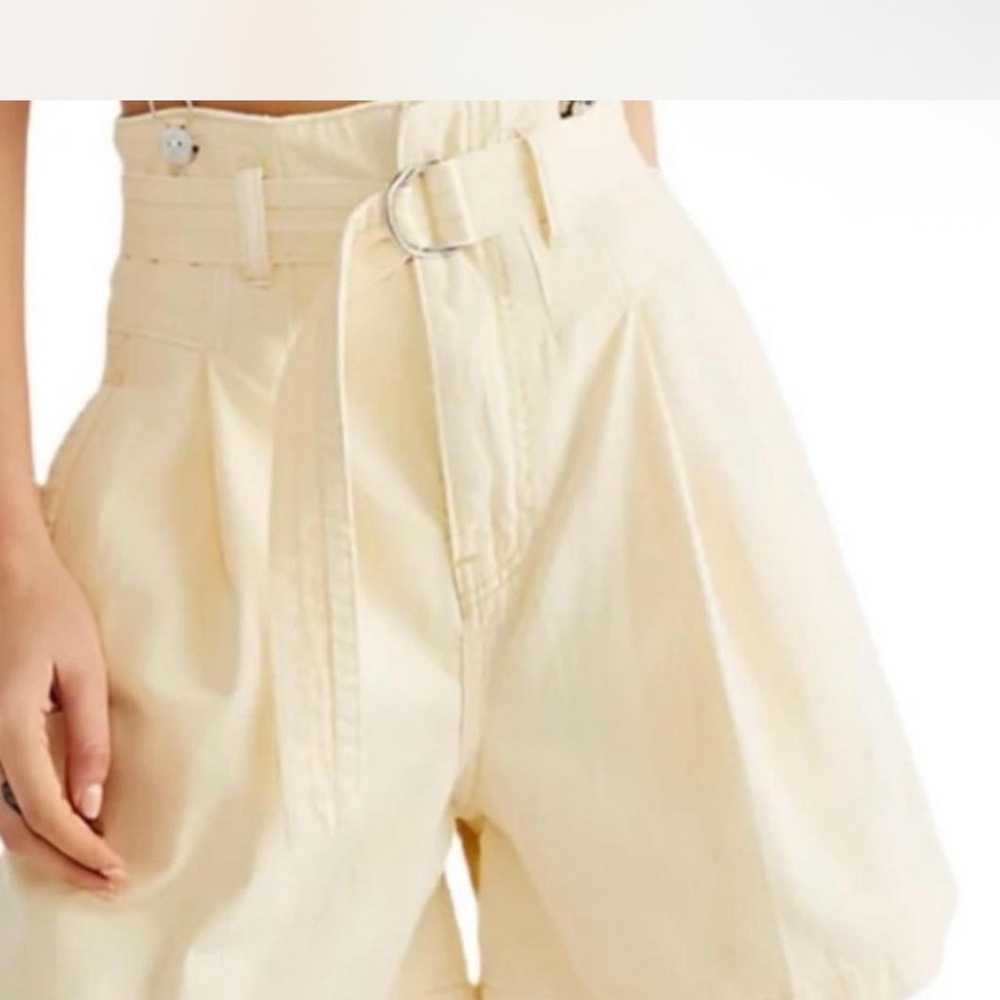 We The Free free people yellow overall suspenders shorts - Picture 4 of 8
